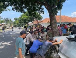 Hilang Kendali, Mobil Seruduk Motor di Kuningan, Satu Orang Meninggal