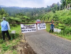 Pemilik Lahan Segel Jalan Wisata, Abidin: Kami Hanya Ingin Duduk Bersama