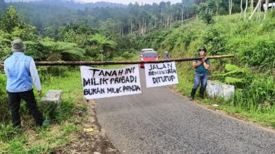 Pemilik Lahan Segel Jalan Wisata, Abidin: Kami Hanya Ingin Duduk Bersama
