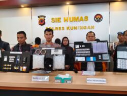 Empat Pengedar Narkoba Diciduk Satresnarkoba Polres Kuningan, Salah Satunya Residivis