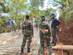 Dandim 0615/Kuningan Tinjau Langsung Progres TMMD Nasional ke-125 di Sindangjawa