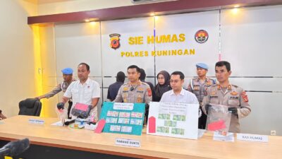 Satreskrim Polres Kuningan Ungkap Dua Kasus Peredaran Uang Palsu
