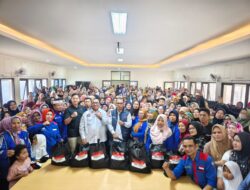 Andi Gani Nena Wea Gandeng Kapolri Salurkan Ribuan Paket Sembako untuk Buruh Terdampak PHK