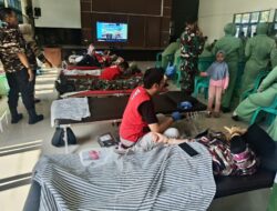 Kodim 0615/Kuningan Gelar Bakti Kesehatan dan Donor Darah HUT Ke-80 TNI