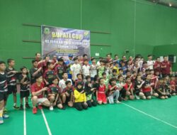 250 Atlet Ramaikan Turnamen Bulutangkis Antar Pelajar Se-Kabupaten Kuningan