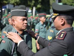 56 Prajurit Kodim 0615/Kuningan Naik Pangkat di Hari Kesaktian Pancasila