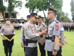 Kapolres Kuningan Pimpin Sertijab Kapolsek Kramatmulya, IPTU Wahyu Untoro Resmi Jabat Kapolsek