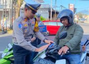 Selain Bagi Helm, Polisi di Kuningan Tertibkan 33 Motor Berknalpot Brong