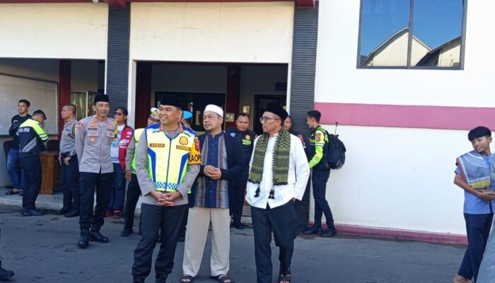 Kapolres Kuningan Pantau Salat Id Muhammadiyah, Siapkan Pengamanan Arus Balik Lebaran
