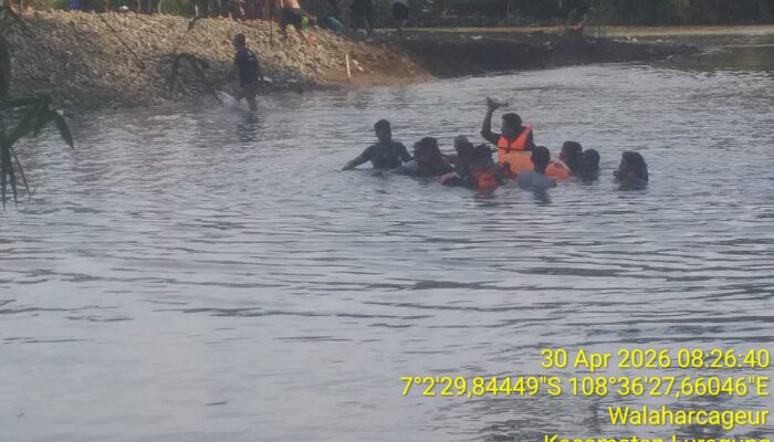 Korban Tenggelam di Sungai Cisanggarung Kuningan Ditemukan,
