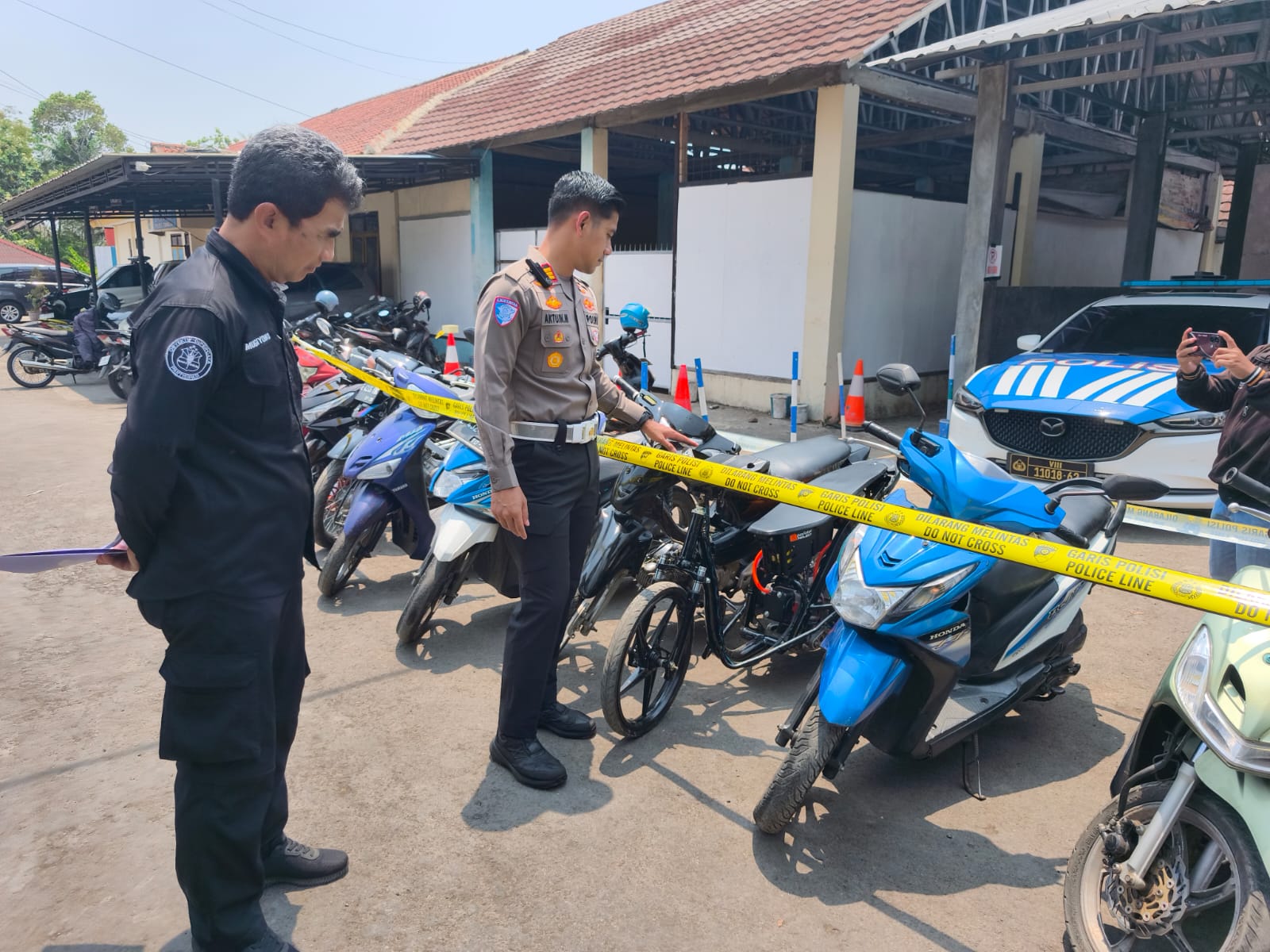 Resahkan Warga Subuh Hari, 26 Remaja dan 15 Motor Balap Liar Diangkut Polres Kuningan